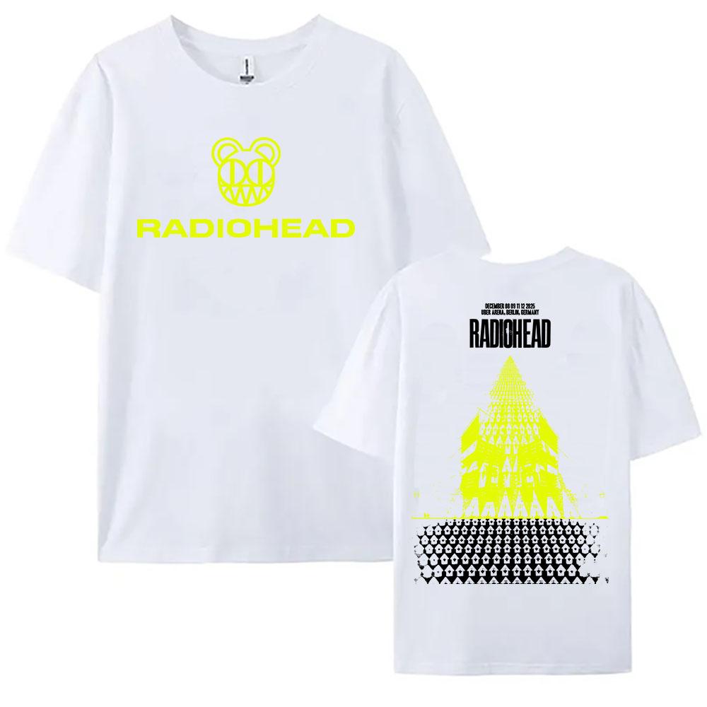 Radiohead Tour 2026 December Tshirts Hop Hop Unisex Streetwear Men Women Casual Loose T-shirt Fashion Cotton Female Clothing Tees