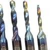 6 Pieces Combination Drill Tap Bits HSS Spiral M3 M4 M5 M6 M8 M10 Tapping Tool