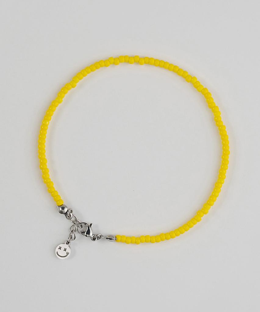 Bicycletrophy Pickman Daily Bead Anklet 01 (Yellow / 3Mm Miyuki Beads)
