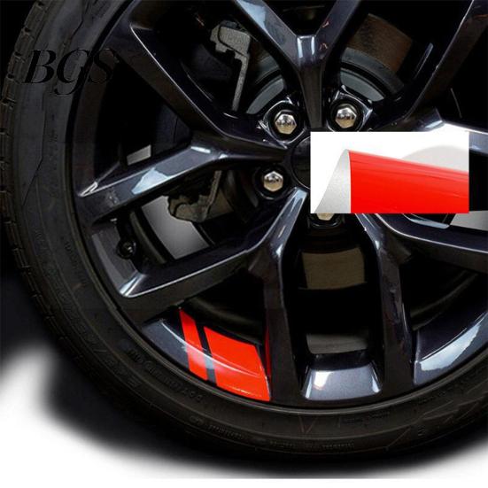 Wheel Hub Reflective Strip 6Pcs Rim Sticker Waterproof Decorative Universal Car Trim Motorcycle Vehicle Supplies Exterior