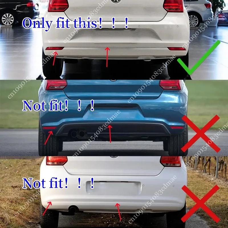 Rear Bumper Diffuser Lip For Volkswagen Polo MK5 6R 2009-2014 Splitters Spoiler Chassis Protector Body Kit Tuning Accessories