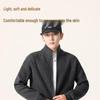 Xuezhongfei Men's Winter Stand-Collar Zipper Cardigan Sweater