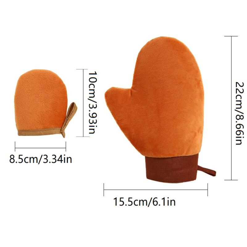 Body Lotion Glove Self-Tanning Mitt Double-Sided Prevents Sticky Hands Applicator Quick Dry Flocking Glove Makeup Applicator