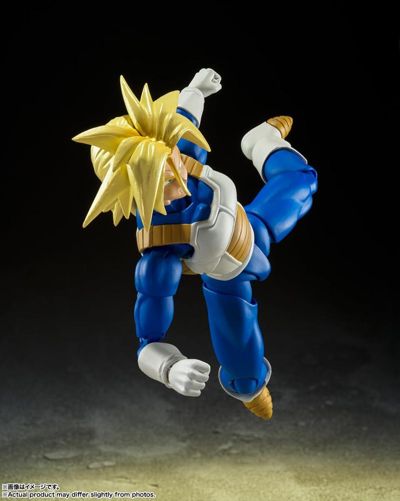 TAMASHII NATIONS Dragon Ball Super Saiyan Trunks Hidden Super Power 140mm Painted Movable Figure S.H.Figuarts - Approx. PVC&ABS