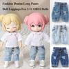 Freizeitkleidung Denim Lange Hosen Mode Puppenhosen Kleidung 1/11 OB11 Puppen/1/12 Mini BJD Puppe