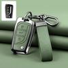 Zinc Alloy Leather Car Key Case For Toyota Auris Corolla Avensis Verso Yaris Aygo Scion Tc Im Camry Rav4 Forturner Hilux Key Fob