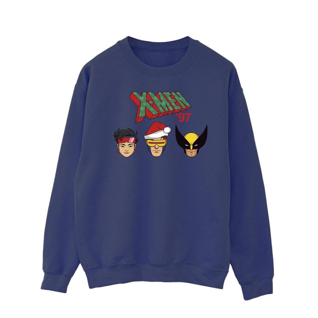 X-Men Herren Kopf Weihnachts-Sweatshirt