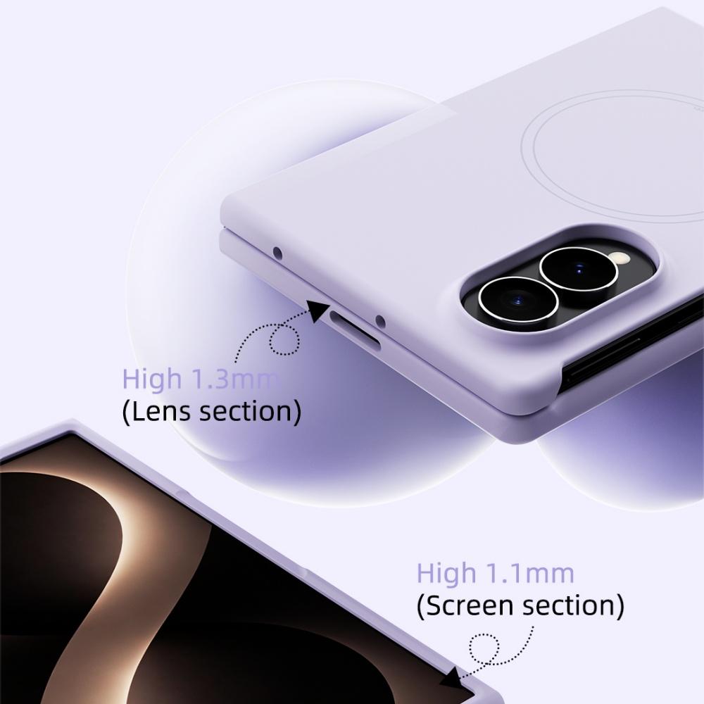 Original Liquid Silicone for Magsafe Case for Samsung Galaxy Z Fold 8 Ultra Fold8 Camera Protect Skin-friendly Soft Cover ZFold8
