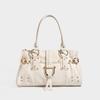 2026 Summer New Retro Rivet Large Capacity Commuter Underarm Tote Bag Shoulder Bag