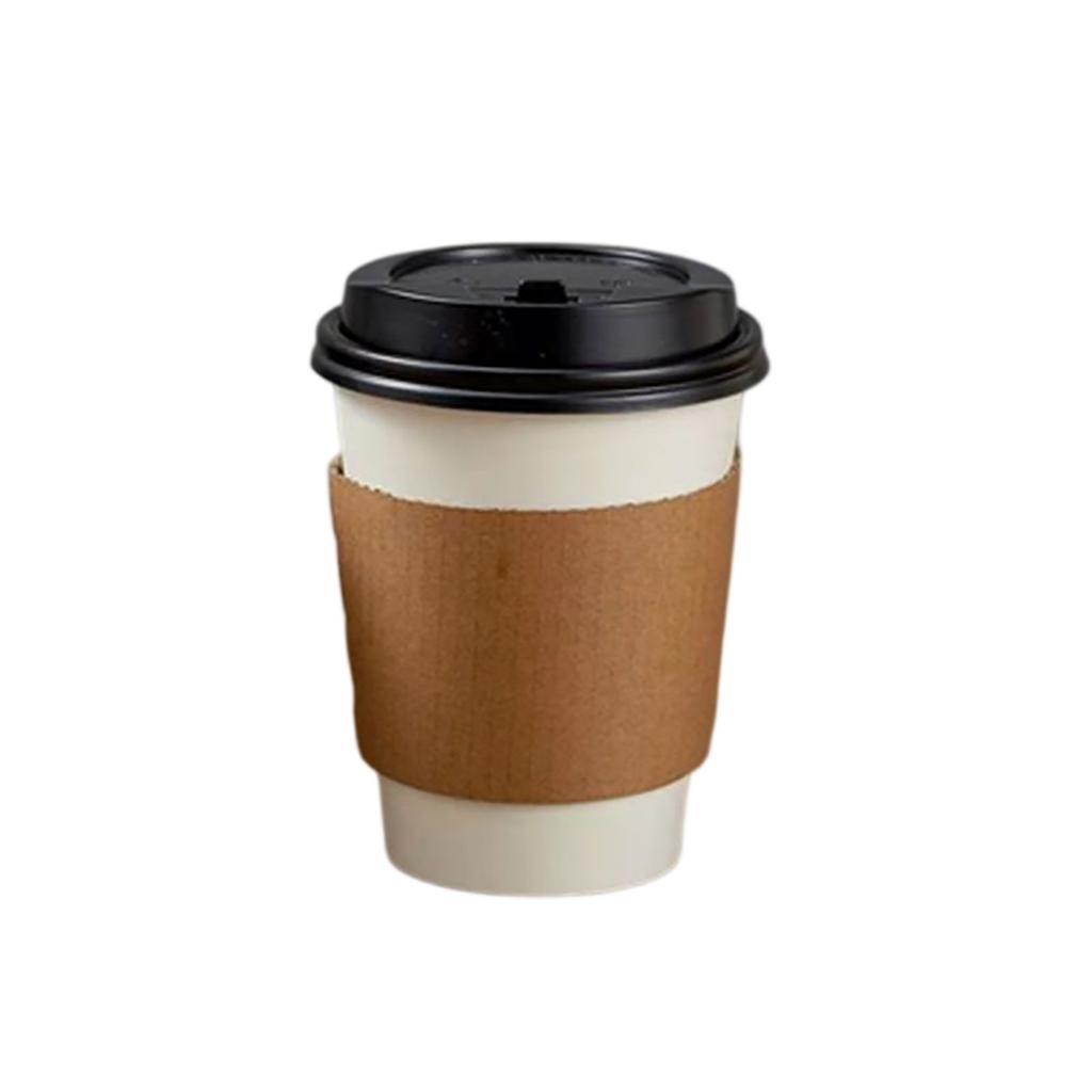 Paper Cup, Disposable Cup, Water Cup, With Lid And Cover, Suitable For Picnicking, Barbecue, Travel And Activities