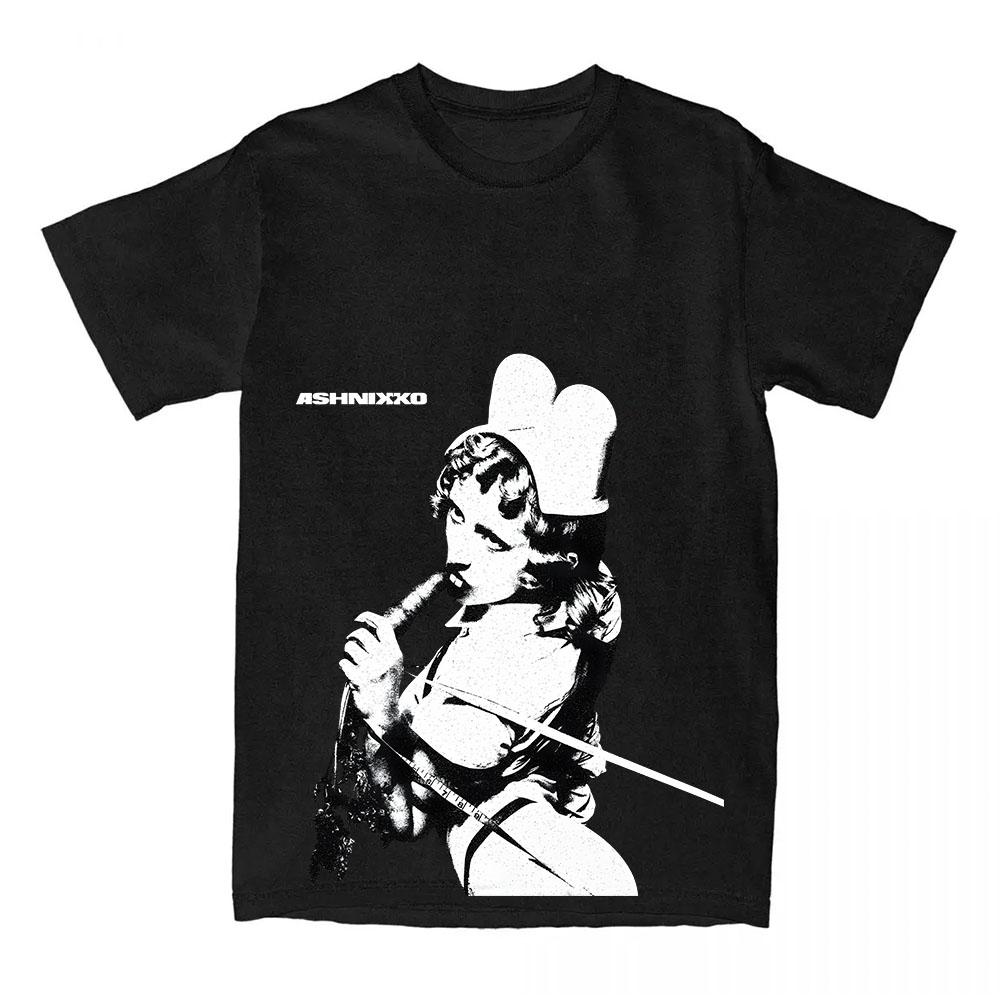 

SMOOCHIES МОРКОВНАЯ ФУТБОЛКА Мода Певица Эшникко Графическая Футболка Хлопок Свободная Женская Повседневная Футболка С Принтом Одежда Женская Мужская Футболка M чёрный