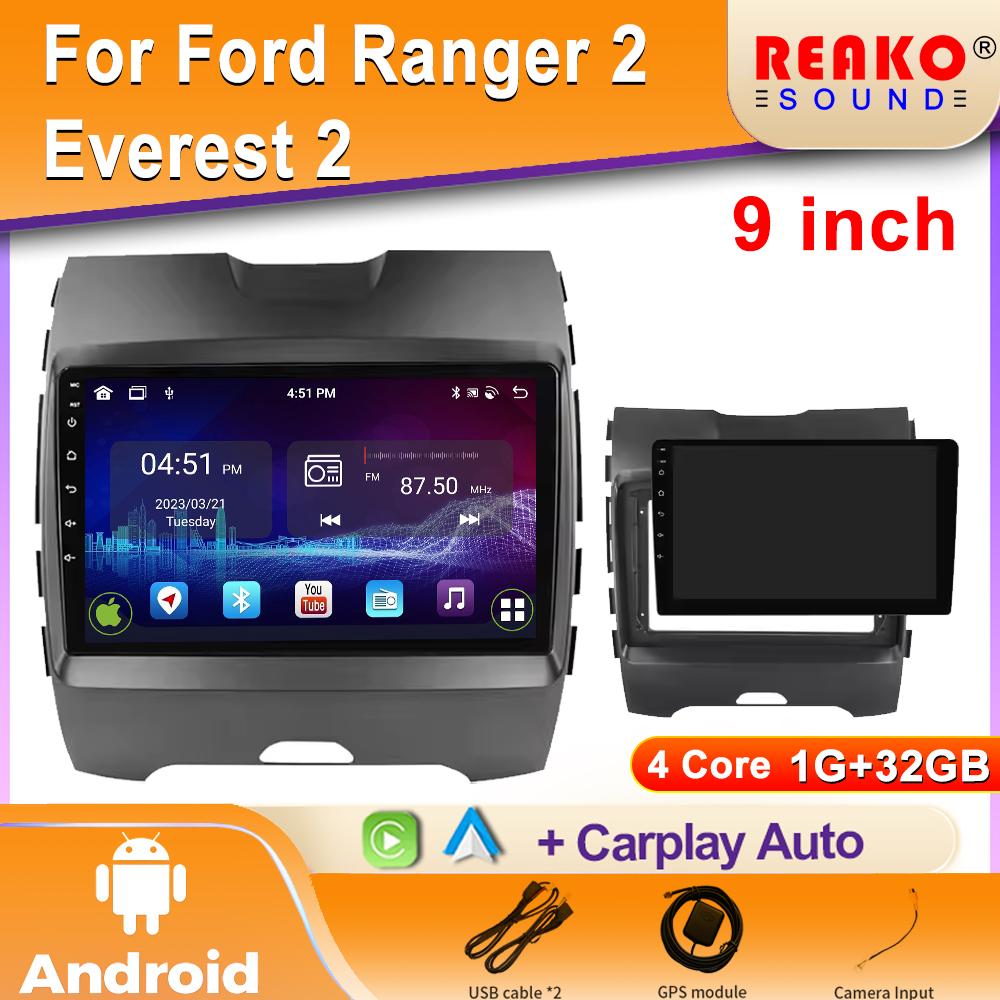 

Android Car Radio For Ford Ranger 2 Everest 2 Ford Edge 2 Мультимедийный проигрыватель Навигация Стерео 4G GPS Carplay Авторадио 4 core 1GB+32GB carplay