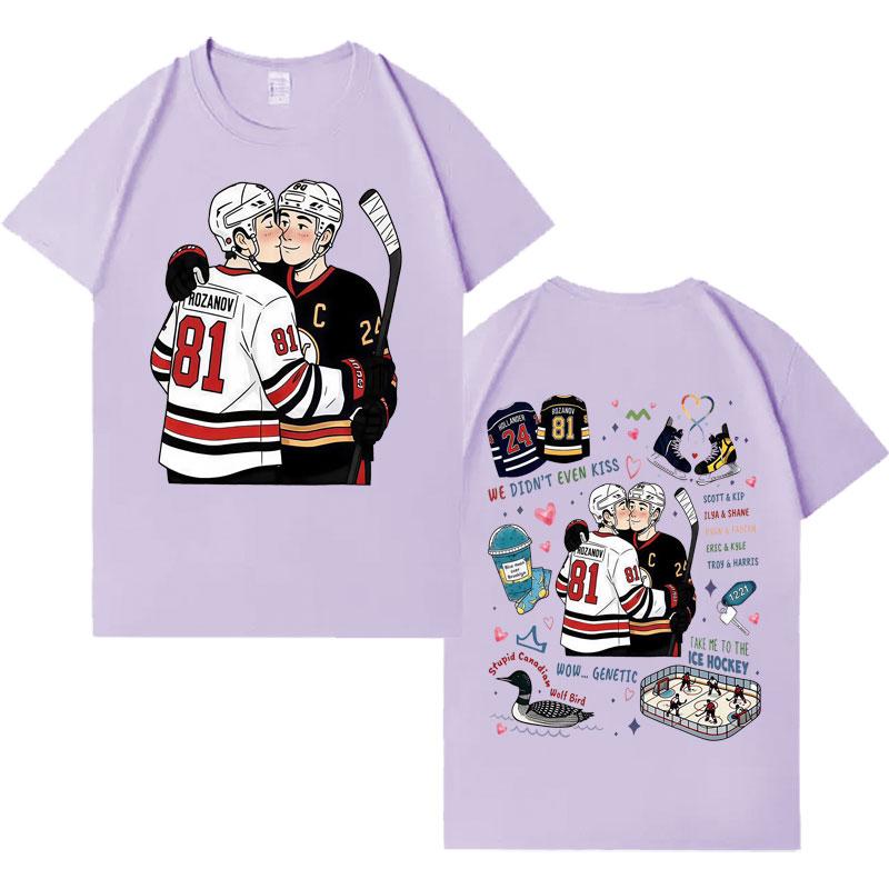 Heated Rivalry Ilya Rozanov Shane Hollander Trendy Graphics Tee Mens Womens Classic T Shrits ONeck Hip Hop Casual Sports Tshrit