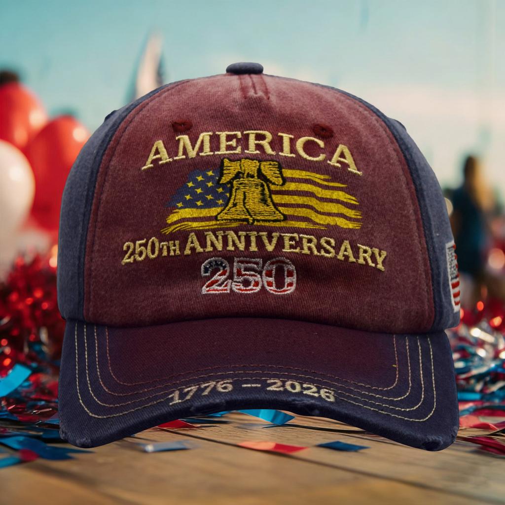 America's 250th Anniversary Embroidered Hat | Stylish & Versatile