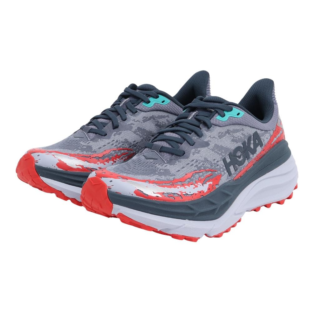 

HOKA Stinson 7 Trail Running Shoes x Size (Navy Red, 25.0, Men s, 1141530-ANCH)