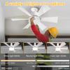Ceiling Fan with Light LED Light Fan Adjustable Wind Speed Timing Wireless Fan Crystal Ceiling Fan Light for Living Room Bedroom