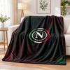 Napoli FC Printed Flannel Blanket Warm Comfort Bed Throw For Indoor Home Decoration