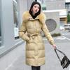 New Korean Style Winter Style Fashionable Women's Cotton Clothing Long Fashion Versatile Slim Fit Hooded Women's Cotton Coat Cotton Jacket