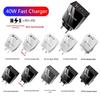 2.4A USB & 2PD Type-C Charger with LED - EU/US Spec Travel Adapter