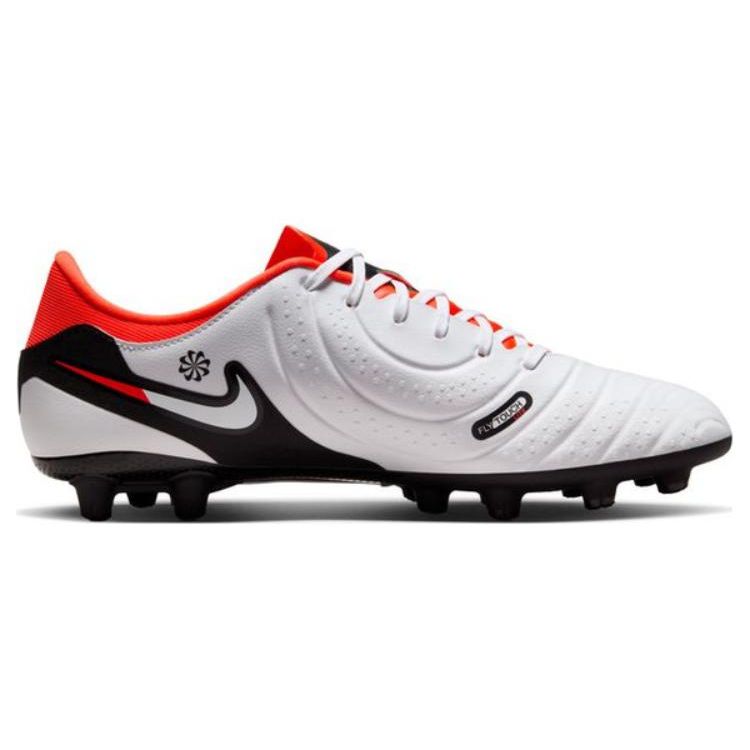 Nike Tiempo Legend 10 Artificial Turf HG (Rubber Short Studs) Shock Absorbing Durable Soccer Shoes Men Sneaker White Red DV4332-100