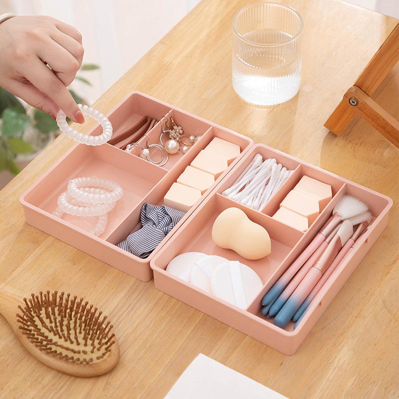Makeup Organizer for Cosmetic Large Capacity Cosmetic Storage Box Organizer Desktop Jewelry Nail Polish Makeup Drawer Container