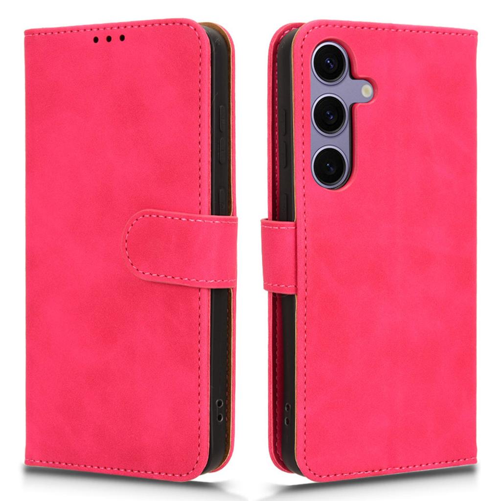 For Samsung Galaxy S25 FE Leather Case Skin Feel Anti Drop Wallet Flip Phone Cover