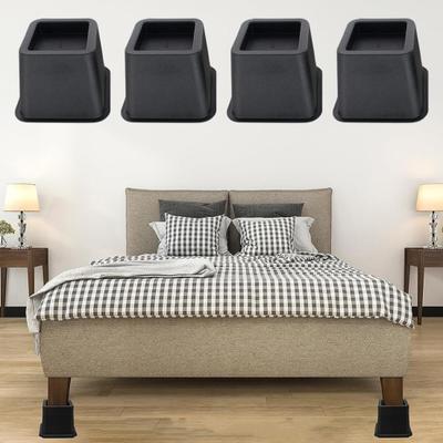 4/6 Adet Ağır Hizmet Tipi Yatak Sandalye Yükseltici Mobilya Ayakları Matlar Kaymaz Aşınmaya Dayanıklı Kurulumu Kolay Kanepe Kanepe Yükseltici Standı