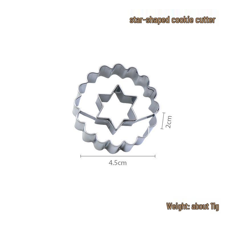 9-Piece Stainless Steel Cookie Cutter Set for Easter & Christmas - Includes Jam Cutout & Fondant Molds
