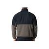 Under Armour Logo Casual Pattern Loose Color Block Sherpa Zip Long Sleeve Jacket Men Jacket Brown 1366091-295
