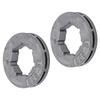 2PCS Rim Sprocket 325 9 Iron 9 Tooth Lawnmower Sprocket Drive Rim Replacement for Jonsered