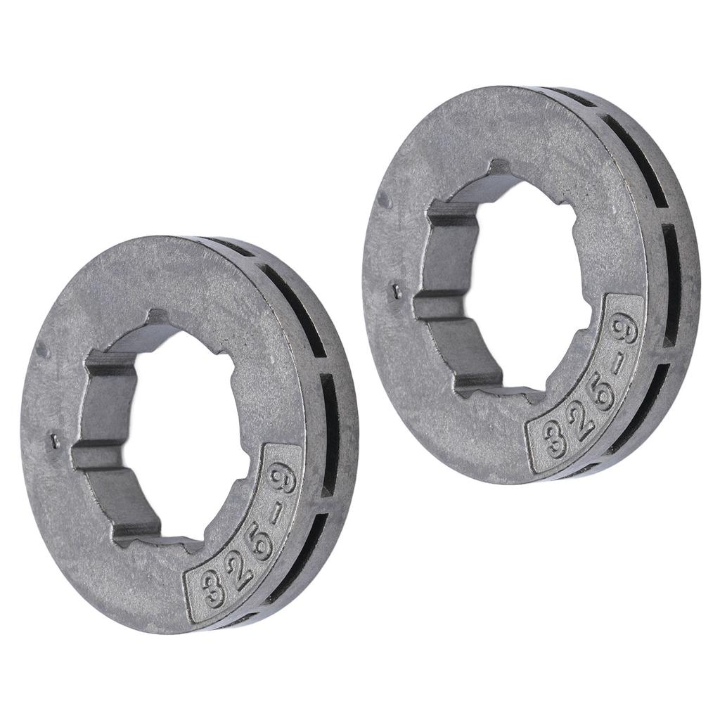 2PCS Rim Sprocket 325 9 Iron 9 Tooth Lawnmower Sprocket Drive Rim Replacement for Jonsered