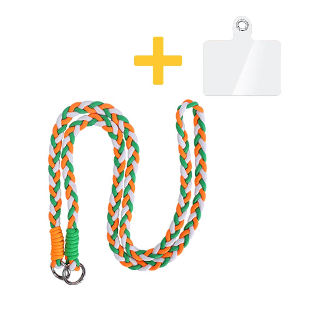 Braided Phone Lanyard Crossbody Phone Strap with Tether Tab Anti-lost Neck Wrist Hanging Rope Universal Mobile Phone Lanyards