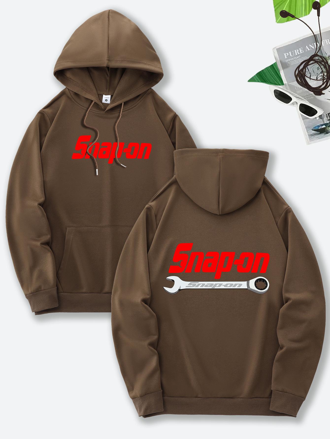 

Men S New Hooded Sweatshirt Stylish Prints on Both The Front And Back a Casual Drawstring Design And a Kangaroo Pocket 3XL