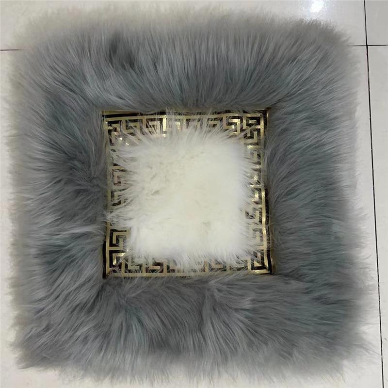 European Style Long Plush Cushion Cover for Home Furnishing