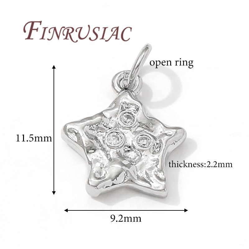 

18K Gold Plated Dainty Stars Charms For Earrings Jewelry Making,Charm Pendants For Necklaces Accessories,DIY Jewelry Findings 2 pieces