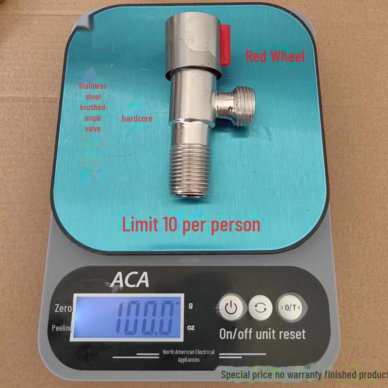 304 Stainless Steel Triangle Valve, One Inlet Two Outlet Water Heater Switch, Three-Way Toilet Stop Valve