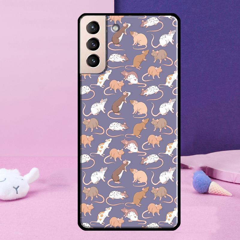 Mouse Rat Phone Case For Samsung Galaxy S24 Ultra S25 Ultra S9 S10 S20 S21 S22 Plus S23 S24 FE Cover