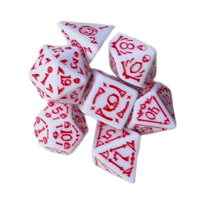 7Pcs Desktop Entertainment Acrylic Different Number of Face Dices Educational Digital Number Dices Various Shape Dices