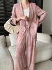 Sijan Early Spring New Arrivals Linen Blend High Intelligence Old Money Drip Suit Jacket Wide Leg Pants Set Sn