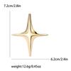 Moda Retro Cruz Estrela Broche Simples Nicho Estrela de Quatro Pontas Pin Acessórios de Roupas Femininas Corsage