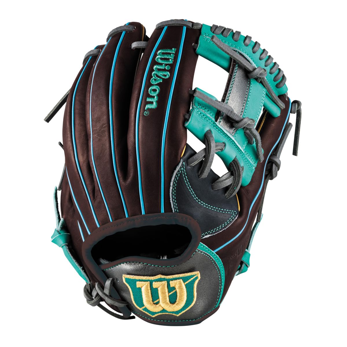 

Wilson Baseball Glove for General The Wannabe Hero Model Navy x Dark WBW104404 Use, DUAL, 1723, Infield, Right-Handed Throw, Brown,