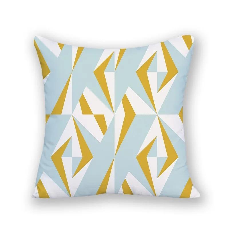 Juste de coussin imprimée à rayures simples, taie d'oreiller élégante, canapé de bureau, voiture, décoration d'intérieur de luxe