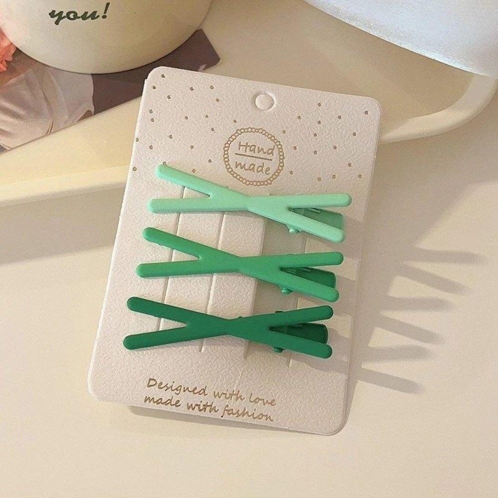 3Pc/Set Cross Hair Clips Geometry Duck Beak Clip Fashion Bang Clip  Hair Styling