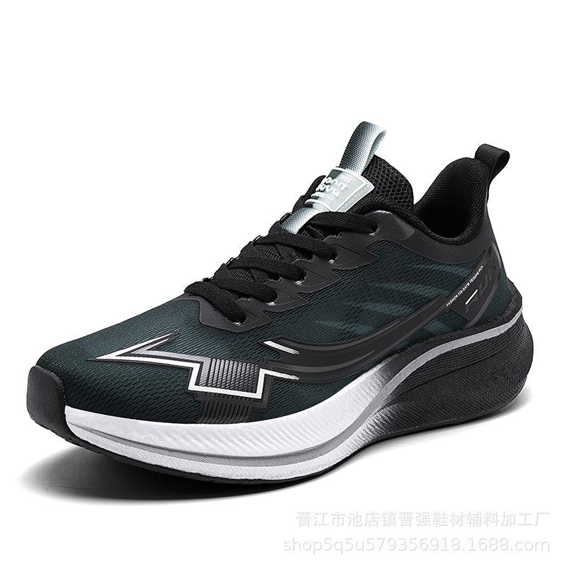 Summer mesh breathable men's shoes 2025 new popcorn ultra-light shock-absorbing running sports shoes men's comfortable trendy shoes