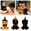 Halloween Ghost Black Cat Party Decoration Plush Toy Kids Stuffed Animal Prop Cat Doll