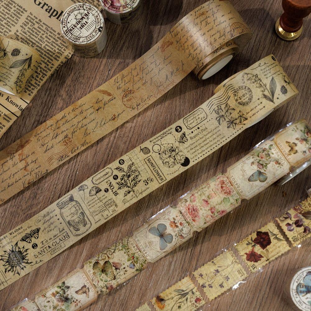 DIY Die-Cut Tape About the Past Series Decorative Paper Tape Vintage Washi Tape  Journal Decor