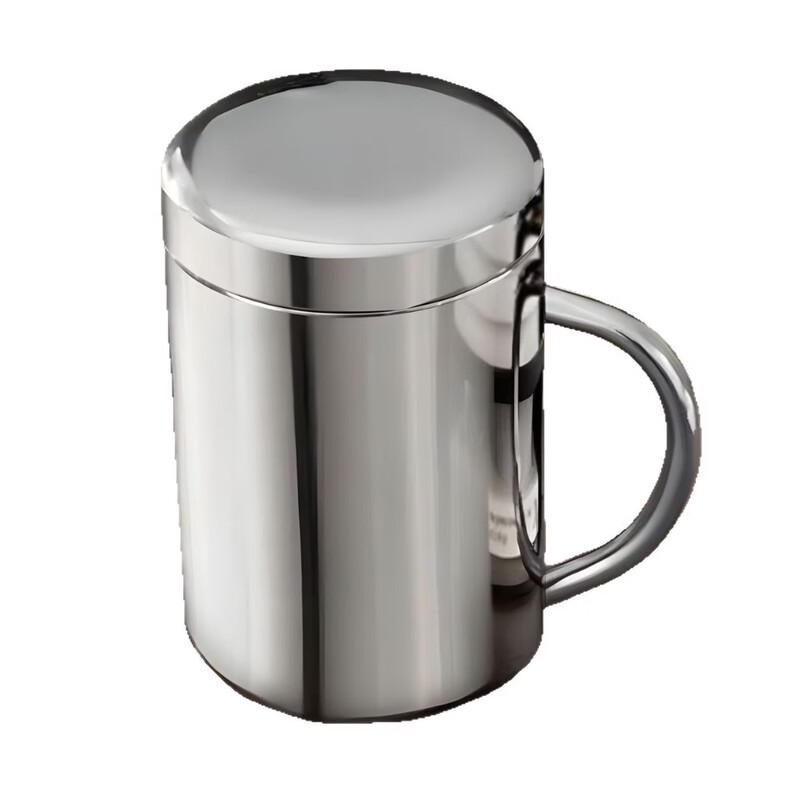 Abay Kids 304 Stainless Steel Double-Layer Mug with Lid (400ml, 2-Pack)