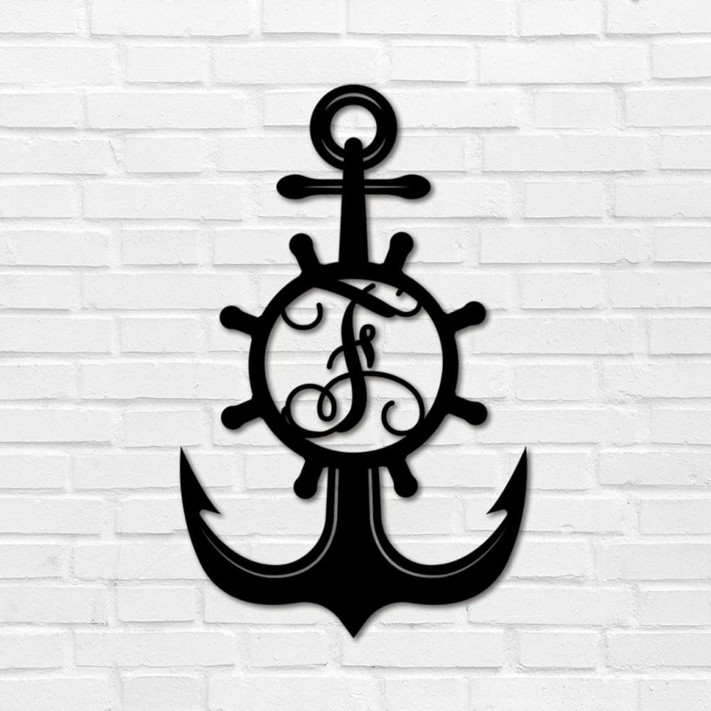 Custom Iron Letter Metal Wall Art Monogram Address Sign Retro Plaque Garage Patio Backyard Garden Decoration 12 Inch
