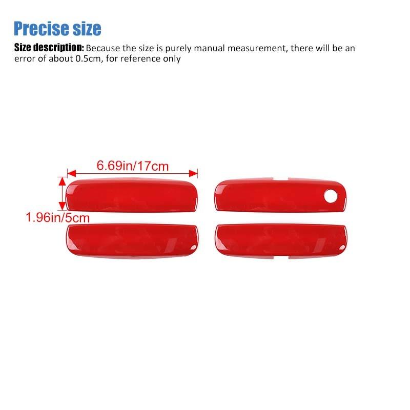 ABS Door Handle Decoration Cover Sticker Fit For Dodge Charger 2010 Up Exterior Accessories