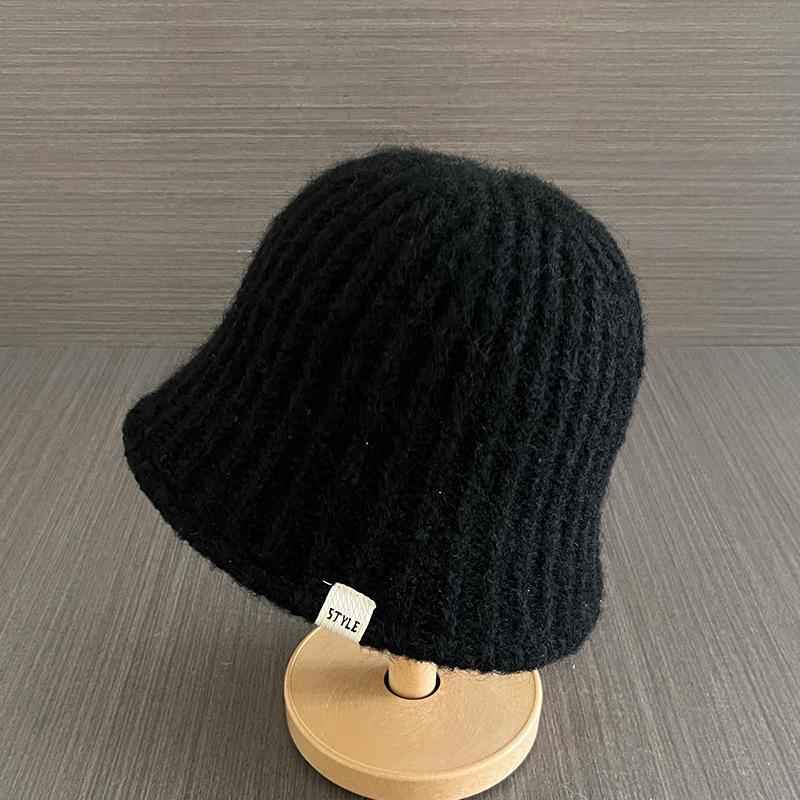 

Fisherman Hat Women s New Autumn and Winter Fashionable Knitted Wool Hat Showing Face Small Versatile Bucket Hat Basin Hat Trendy M（56-58cm）